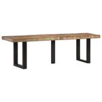 Casa si Gradina - Mobilier - Canapele si coltare - Banchete - Banca, 160 cm, lemn masiv reciclat si otel - Infinity.ro