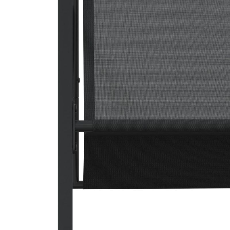 Casa si Gradina - Gradina si terasa - Mobilier exterior - Seturi mobila gradina - Set mobilier de gradina, 11 piese, negru, textilena - Infinity.ro