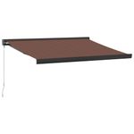 Casa si Gradina - Gradina si terasa - Umbrele si pavilioane - Umbrele - Copertina retractabila manual, maro, 350x250 cm - Infinity.ro