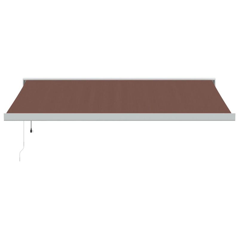 Casa si Gradina - Gradina si terasa - Umbrele si pavilioane - Umbrele - Copertina retractabila automat, maro, 400x300 cm - Infinity.ro