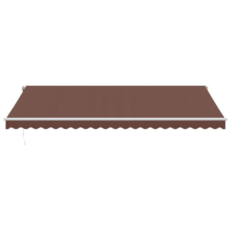 Casa si Gradina - Gradina si terasa - Umbrele si pavilioane - Umbrele - Copertina retractabila automat cu LED, maro, 500x350 cm - Infinity.ro