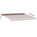 Casa si Gradina - Gradina si terasa - Umbrele si pavilioane - Umbrele - Copertina retractabila automat, maro, 450x300 cm - Infinity.ro