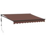 Casa si Gradina - Gradina si terasa - Umbrele si pavilioane - Umbrele - Copertina retractabila automat, maro, 300x250 cm - Infinity.ro