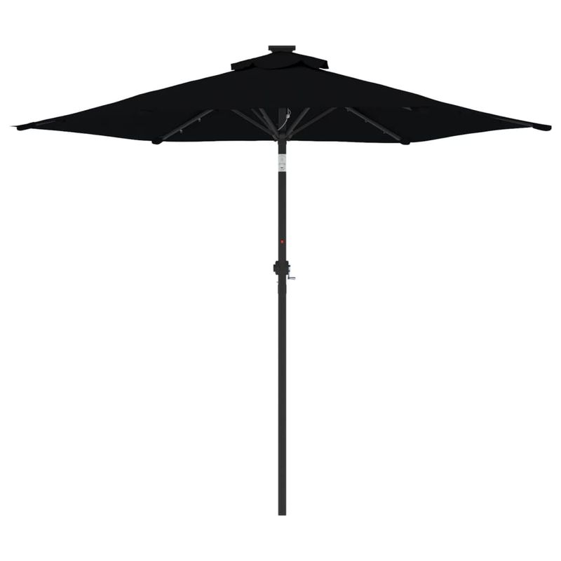 Casa si Gradina - Gradina si terasa - Umbrele si pavilioane - Umbrele - Umbrela soare de gradina stalp din otel/LED negru 225x225x212cm - Infinity.ro