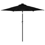 Casa si Gradina - Gradina si terasa - Umbrele si pavilioane - Umbrele - Umbrela soare de gradina stalp din otel/LED negru 225x225x212cm - Infinity.ro