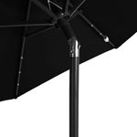 Casa si Gradina - Gradina si terasa - Umbrele si pavilioane - Umbrele - Umbrela soare de gradina stalp din otel/LED negru 225x225x212cm - Infinity.ro