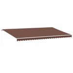 Casa si Gradina - Gradina si terasa - Umbrele si pavilioane - Umbrele - Copertina retractabila manual cu LED, maro, 600x300 cm - Infinity.ro