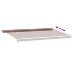 Casa si Gradina - Gradina si terasa - Umbrele si pavilioane - Umbrele - Copertina retractabila manual cu LED, maro, 600x300 cm - Infinity.ro
