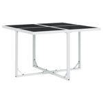 Casa si Gradina - Gradina si terasa - Mobilier exterior - Seturi mobila gradina - Set mobilier de gradina, 9 piese, cu perne, alb, textilena - Infinity.ro