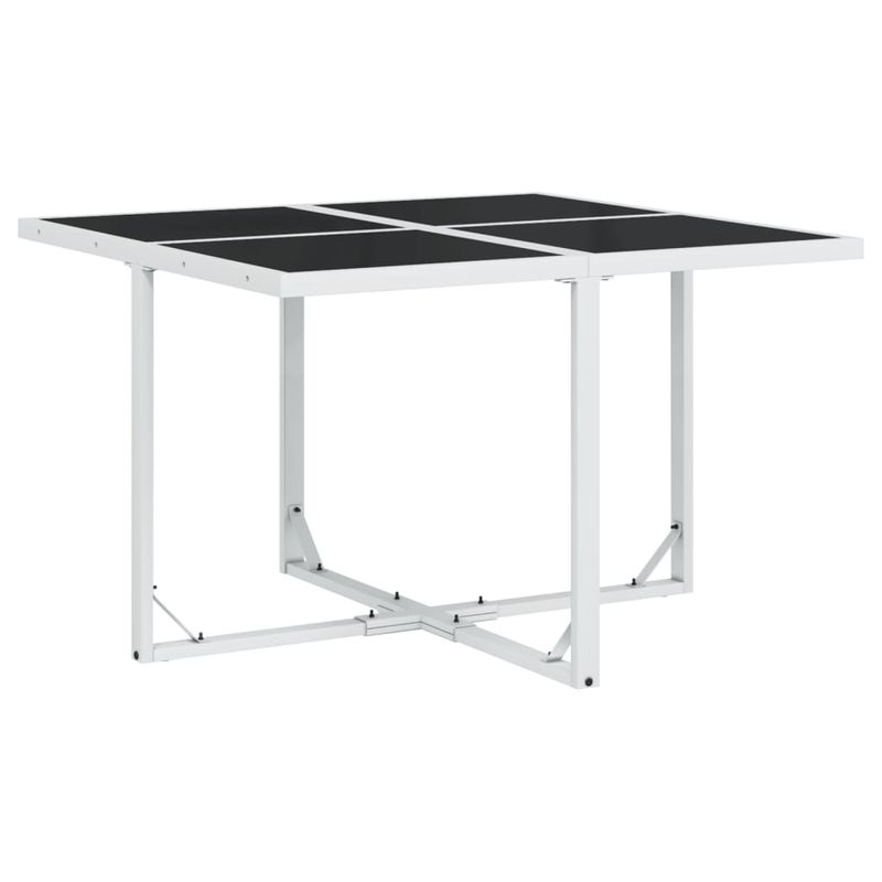 Casa si Gradina - Gradina si terasa - Mobilier exterior - Seturi mobila gradina - Set mobilier de gradina, 9 piese, cu perne, alb, textilena - Infinity.ro