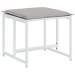 Casa si Gradina - Gradina si terasa - Mobilier exterior - Seturi mobila gradina - Set mobilier de gradina, 9 piese, cu perne, alb, textilena - Infinity.ro