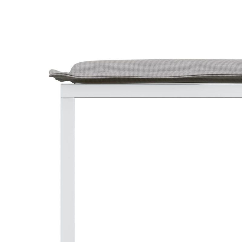 Casa si Gradina - Gradina si terasa - Mobilier exterior - Seturi mobila gradina - Set mobilier de gradina, 9 piese, cu perne, alb, textilena - Infinity.ro