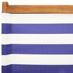 Casa si Gradina - Gradina si terasa - Mobilier exterior - Scaune si sezlonguri gradina - Scaune gradina pliabile 4buc., textil albastru alb/lemn masiv - Infinity.ro