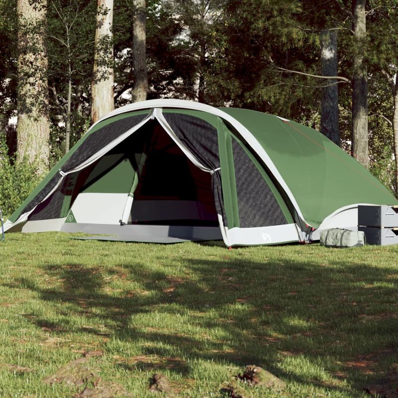 Sport si Outdoor - Camping - Corturi camping - Cort de familie pentru 6 persoane, verde, impermeabil - Infinity.ro