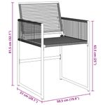 Casa si Gradina - Gradina si terasa - Mobilier exterior - Scaune si sezlonguri gradina - Scaune de gradina, 4 buc., negru, poliratan - Infinity.ro