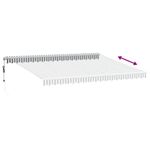 Casa si Gradina - Gradina si terasa - Umbrele si pavilioane - Pavilioane - Copertina retractabila automat cu LED, antracit/alb, 450x300 cm - Infinity.ro