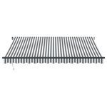 Casa si Gradina - Gradina si terasa - Umbrele si pavilioane - Pavilioane - Copertina retractabila manual, antracit/alb, 400x300 cm - Infinity.ro