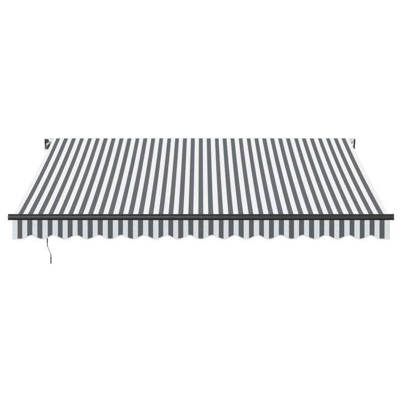Casa si Gradina - Gradina si terasa - Umbrele si pavilioane - Pavilioane - Copertina retractabila manual, antracit/alb, 400x300 cm - Infinity.ro