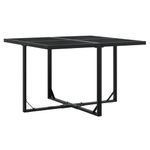 Casa si Gradina - Gradina si terasa - Mobilier exterior - Seturi mobila gradina - Set mobilier de gradina cu perne, 5 piese, negru, poliratan - Infinity.ro