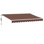 Casa si Gradina - Gradina si terasa - Umbrele si pavilioane - Umbrele - Copertina retractabila automat, maro, 350x250 cm - Infinity.ro