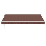 Casa si Gradina - Gradina si terasa - Umbrele si pavilioane - Umbrele - Copertina retractabila automat, maro, 350x250 cm - Infinity.ro