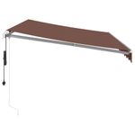 Casa si Gradina - Gradina si terasa - Umbrele si pavilioane - Umbrele - Copertina retractabila automat, maro, 350x250 cm - Infinity.ro