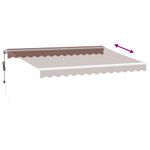 Casa si Gradina - Gradina si terasa - Umbrele si pavilioane - Umbrele - Copertina retractabila automat, maro, 350x250 cm - Infinity.ro