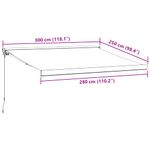 Casa si Gradina - Gradina si terasa - Umbrele si pavilioane - Pavilioane - Copertina retractabila manual, visiniu, 300x250 cm - Infinity.ro