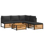Casa si Gradina - Gradina si terasa - Mobilier exterior - Seturi mobila gradina - Set de canapele gradina cu perne, 6 piese, lemn masiv acacia - Infinity.ro