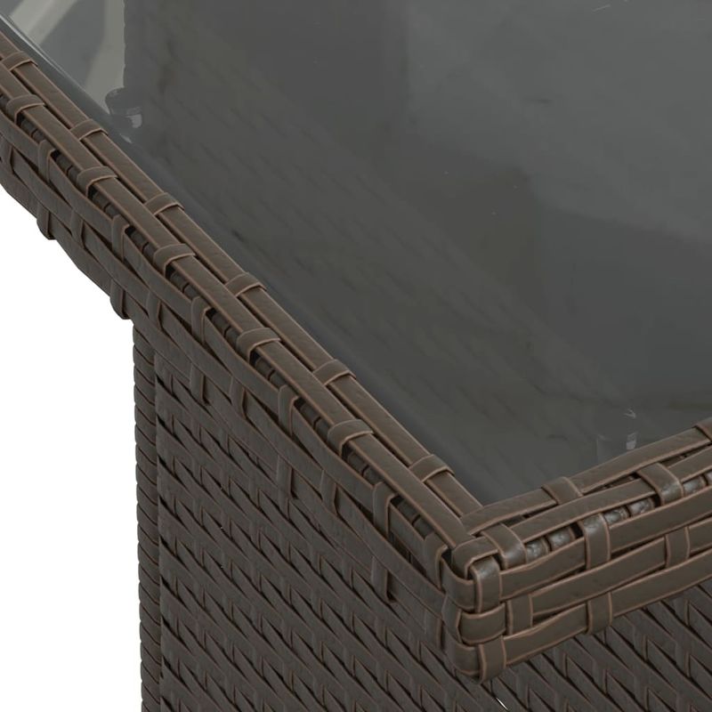 Casa si Gradina - Gradina si terasa - Mobilier exterior - Seturi mobila gradina - Set canapele de gradina cu perne, 5 piese, maro, poliratan - Infinity.ro