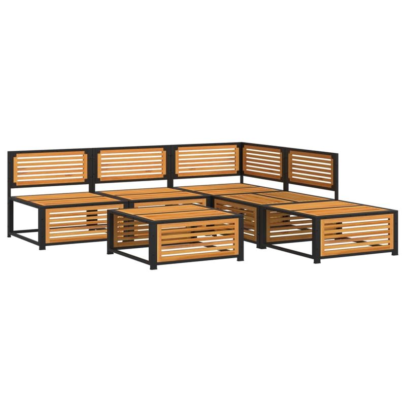 Casa si Gradina - Gradina si terasa - Mobilier exterior - Seturi mobila gradina - Set de canapele gradina cu perne, 6 piese, lemn masiv acacia - Infinity.ro