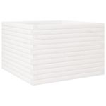 Casa si Gradina - Gradinarit si plante - Plante si ghivece - Ghivece si suporturi - Jardiniera de gradina, alb, 70x70x46 cm, lemn masiv de pin - Infinity.ro