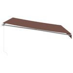 Casa si Gradina - Gradina si terasa - Umbrele si pavilioane - Umbrele - Copertina retractabila manual cu LED, maro, 400x300 cm - Infinity.ro