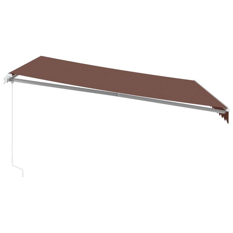 Casa si Gradina - Gradina si terasa - Umbrele si pavilioane - Umbrele - Copertina retractabila manual cu LED, maro, 400x300 cm - Infinity.ro