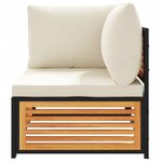 Casa si Gradina - Gradina si terasa - Mobilier exterior - Seturi mobila gradina - Set canapea de gradina, 2 piese, cu perne, lemn masiv de acacia - Infinity.ro