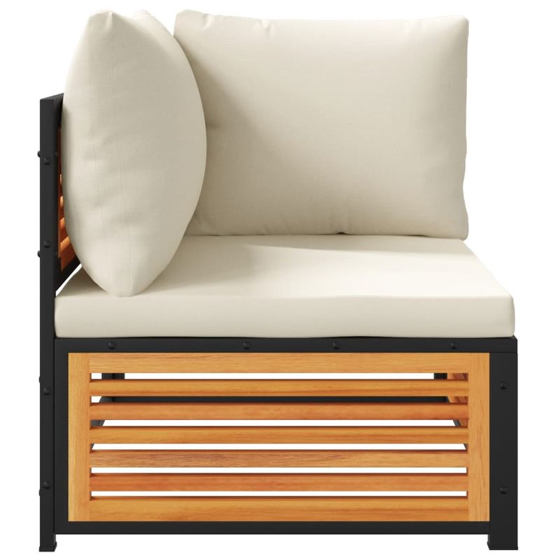 Casa si Gradina - Gradina si terasa - Mobilier exterior - Seturi mobila gradina - Set canapea de gradina, 2 piese, cu perne, lemn masiv de acacia - Infinity.ro