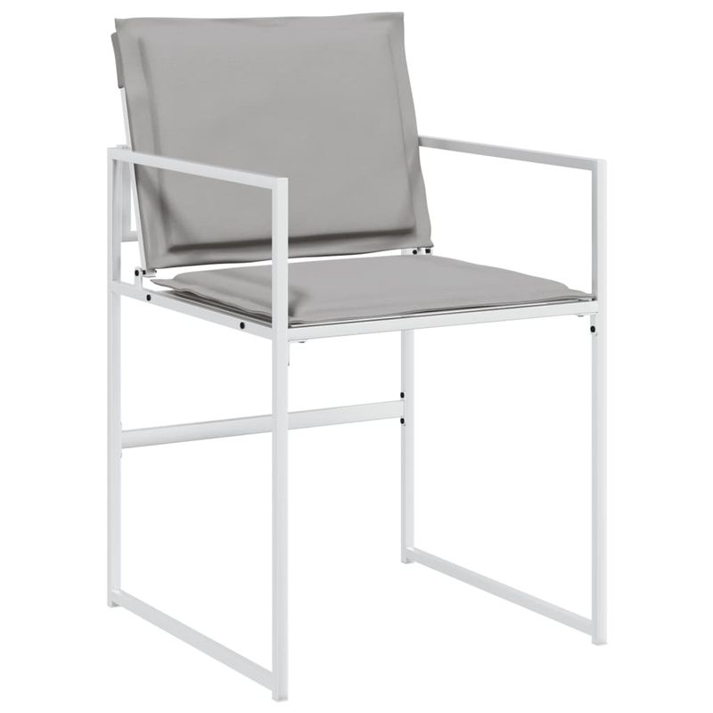 Casa si Gradina - Gradina si terasa - Mobilier exterior - Seturi mobila gradina - Set mobilier de gradina, 11 piese, cu perne, alb, textilena - Infinity.ro