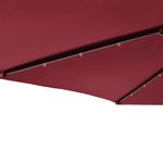 Casa si Gradina - Gradina si terasa - Umbrele si pavilioane - Umbrele - Umbrela soare de gradina stalp din otel/LED rosu 225x225x212cm - Infinity.ro