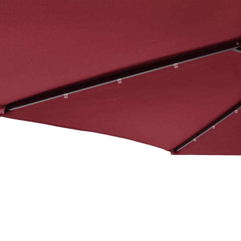 Casa si Gradina - Gradina si terasa - Umbrele si pavilioane - Umbrele - Umbrela soare de gradina stalp din otel/LED rosu 225x225x212cm - Infinity.ro