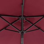 Casa si Gradina - Gradina si terasa - Umbrele si pavilioane - Umbrele - Umbrela soare de gradina stalp din otel/LED rosu 225x225x212cm - Infinity.ro