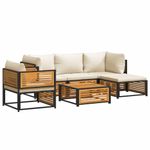 Casa si Gradina - Gradina si terasa - Mobilier exterior - Seturi mobila gradina - Set de canapele gradina cu perne, 6 piese, lemn masiv acacia - Infinity.ro