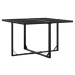 Casa si Gradina - Gradina si terasa - Mobilier exterior - Seturi mobila gradina - Set mobilier de gradina cu perne, 9 piese, negru, poliratan - Infinity.ro