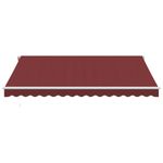 Casa si Gradina - Gradina si terasa - Umbrele si pavilioane - Umbrele - Copertina retractabila manual, visiniu, 400x350 cm - Infinity.ro