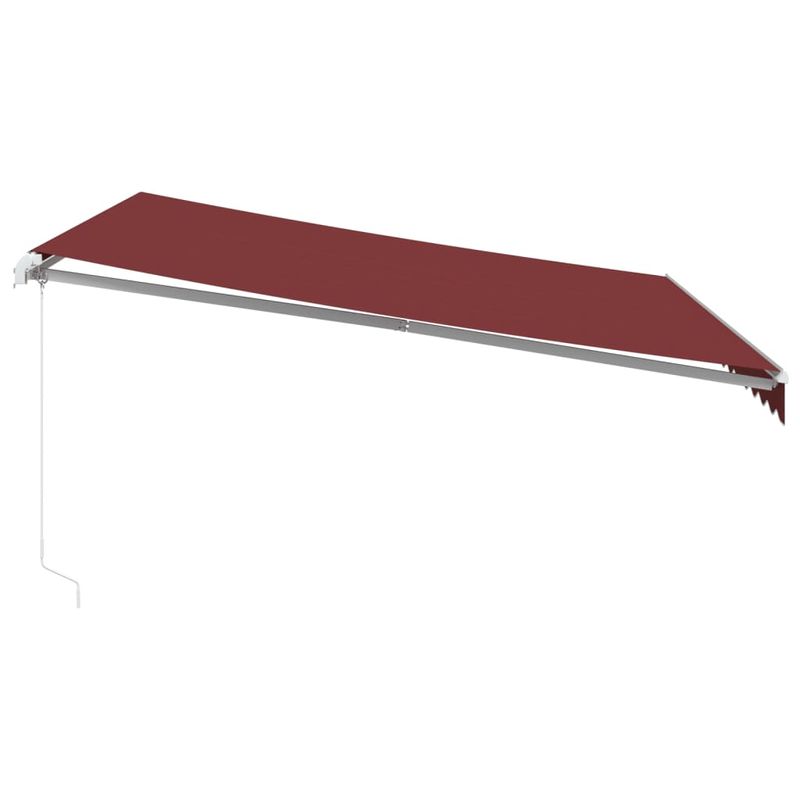 Casa si Gradina - Gradina si terasa - Umbrele si pavilioane - Umbrele - Copertina retractabila manual, visiniu, 400x350 cm - Infinity.ro