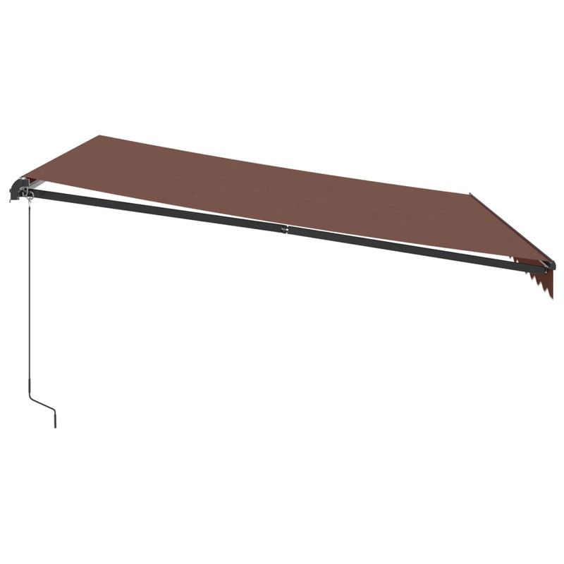 Casa si Gradina - Gradina si terasa - Umbrele si pavilioane - Umbrele - Copertina retractabila manual, maro, 400x350 cm - Infinity.ro