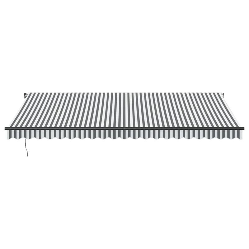 Casa si Gradina - Gradina si terasa - Umbrele si pavilioane - Umbrele - Copertina retractabila manual cu LED-uri antracit/alb 500x350cm - Infinity.ro