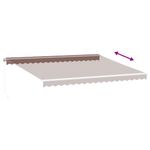 Casa si Gradina - Gradina si terasa - Umbrele si pavilioane - Umbrele - Copertina retractabila manual, maro, 450x350 cm - Infinity.ro