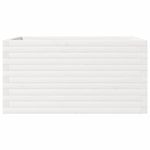 Casa si Gradina - Gradinarit si plante - Plante si ghivece - Ghivece si suporturi - Jardiniera de gradina, alb, 90x60x46 cm, lemn masiv de pin - Infinity.ro