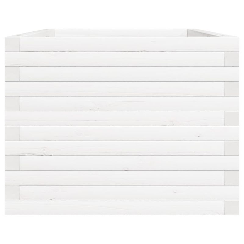 Casa si Gradina - Gradinarit si plante - Plante si ghivece - Ghivece si suporturi - Jardiniera de gradina, alb, 90x60x46 cm, lemn masiv de pin - Infinity.ro