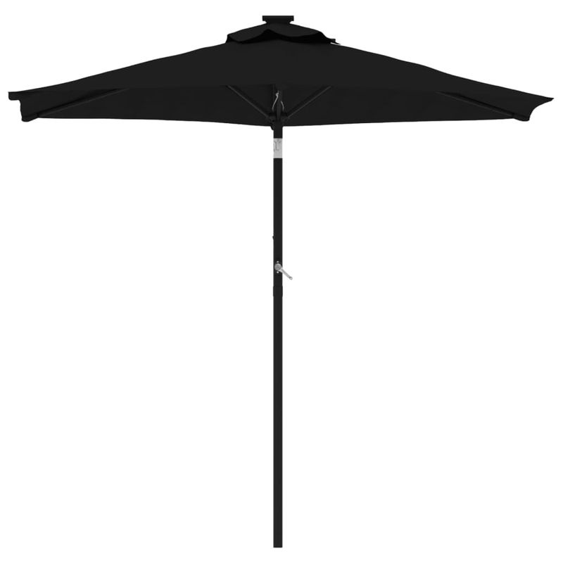 Casa si Gradina - Gradina si terasa - Umbrele si pavilioane - Umbrele - Umbrela soare de gradina stalp din otel, negru, 225x225x212 cm - Infinity.ro
